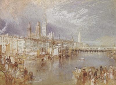 Joseph Mallord William Turner Rouen,looking up the Seine (mk31) Germany oil painting art